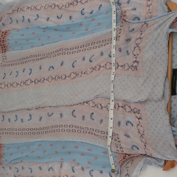 BCBGMaxazria Alexi Slit Tie Waist Pale Blue Coverup Beach Pool Cruise Resortwear - Picture 9 of 10